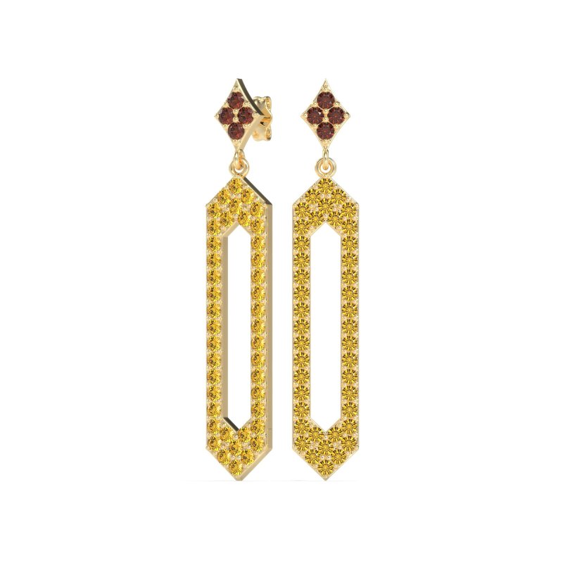 Paper Clip Dangling Drop Earrings