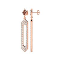 Paper Clip Dangling Drop Earrings