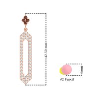 Paper Clip Dangling Drop Earrings