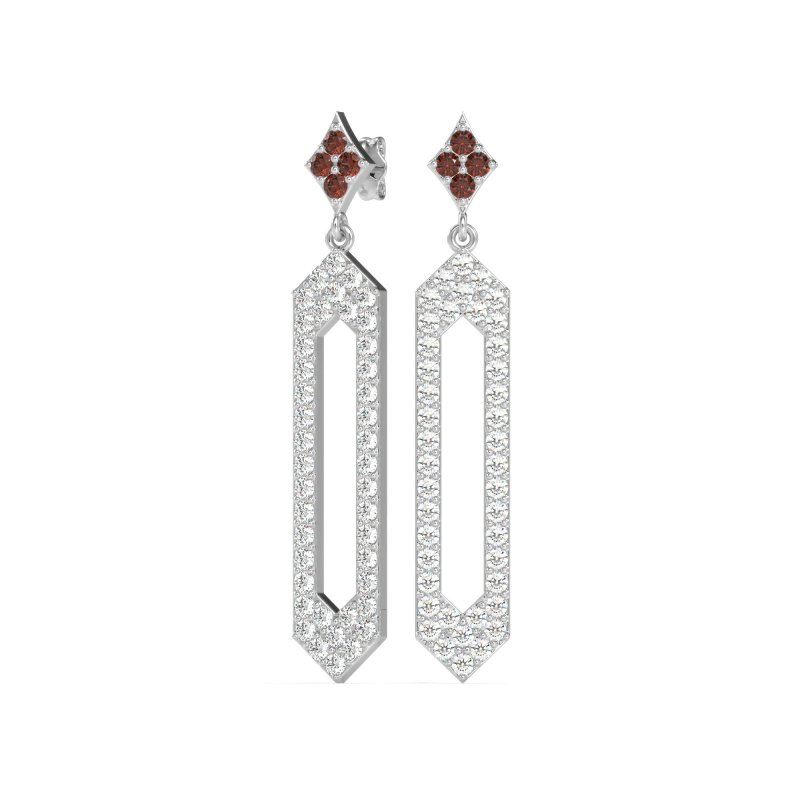 Paper Clip Dangling Drop Earrings