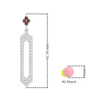 Paper Clip Dangling Drop Earrings