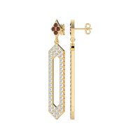 Paper Clip Dangling Drop Earrings