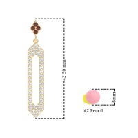 Paper Clip Dangling Drop Earrings