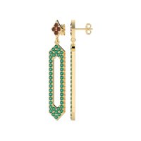 Paper Clip Dangling Drop Earrings