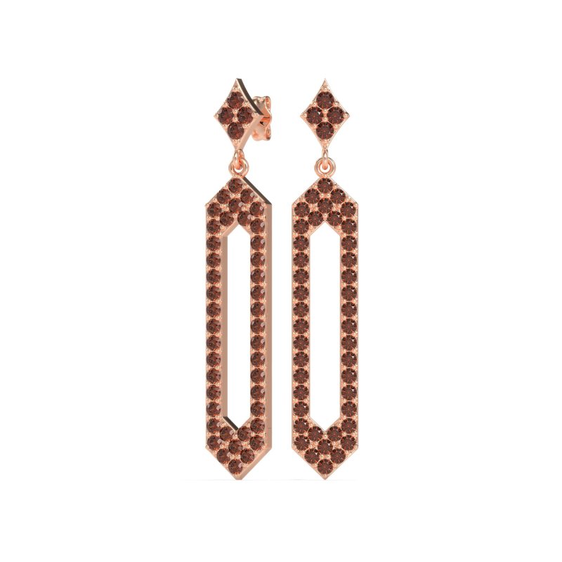 Paper Clip Dangling Drop Earrings
