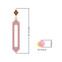 Paper Clip Dangling Drop Earrings