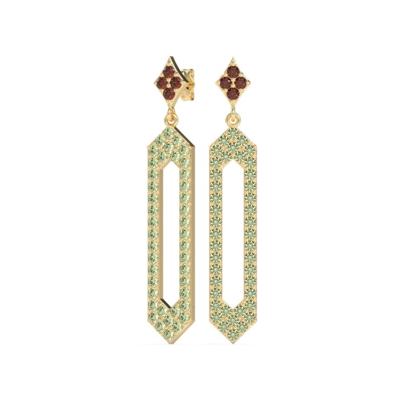 Paper Clip Dangling Drop Earrings