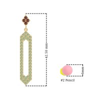 Paper Clip Dangling Drop Earrings