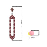 Paper Clip Dangling Drop Earrings