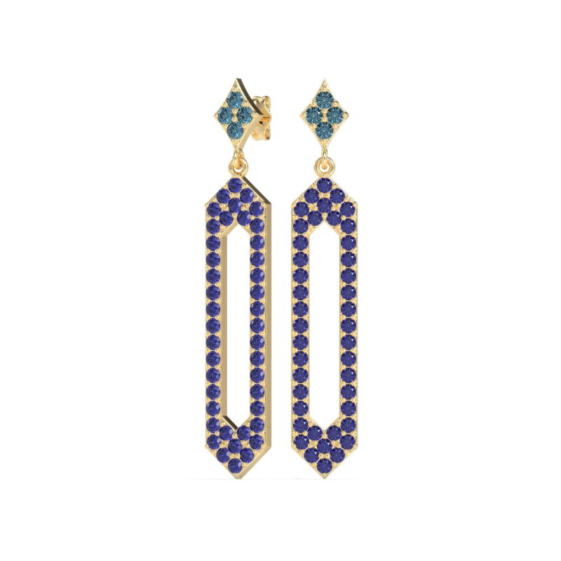 Paper Clip Dangling Drop Earrings