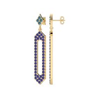 Paper Clip Dangling Drop Earrings