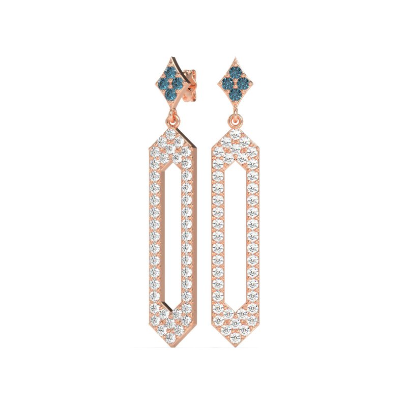 Paper Clip Dangling Drop Earrings