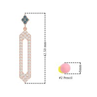 Paper Clip Dangling Drop Earrings
