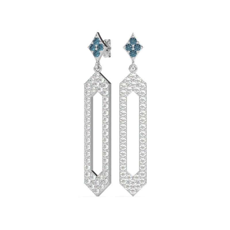 Paper Clip Dangling Drop Earrings