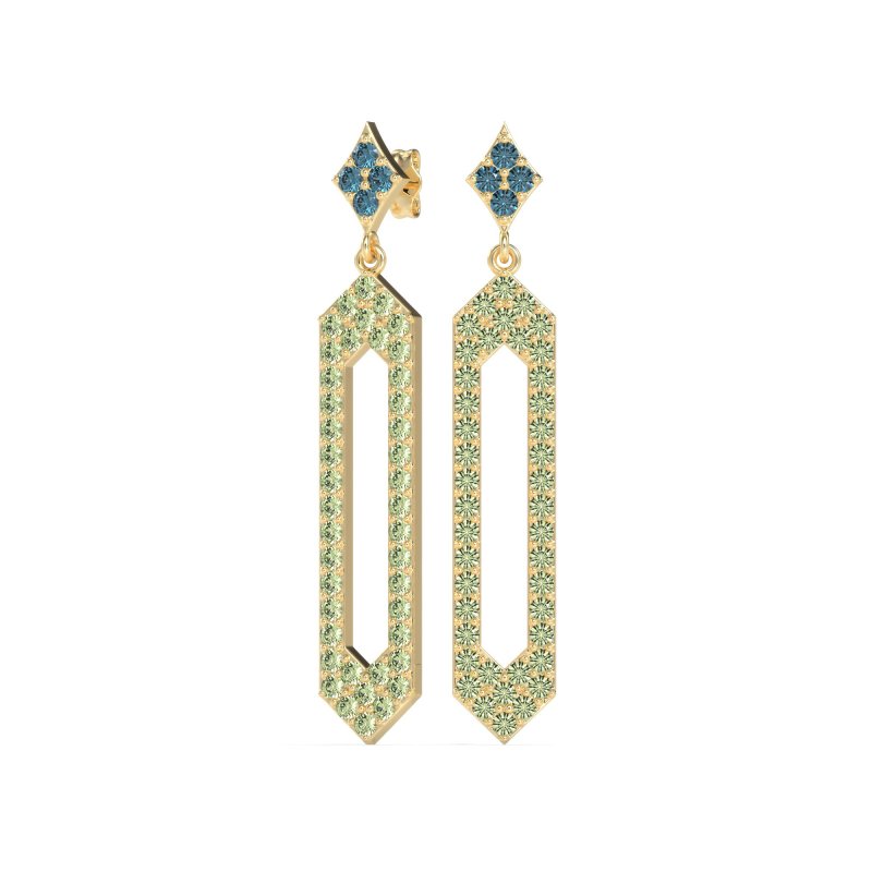 Paper Clip Dangling Drop Earrings