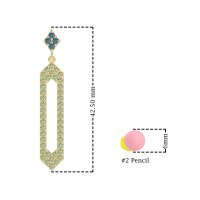 Paper Clip Dangling Drop Earrings