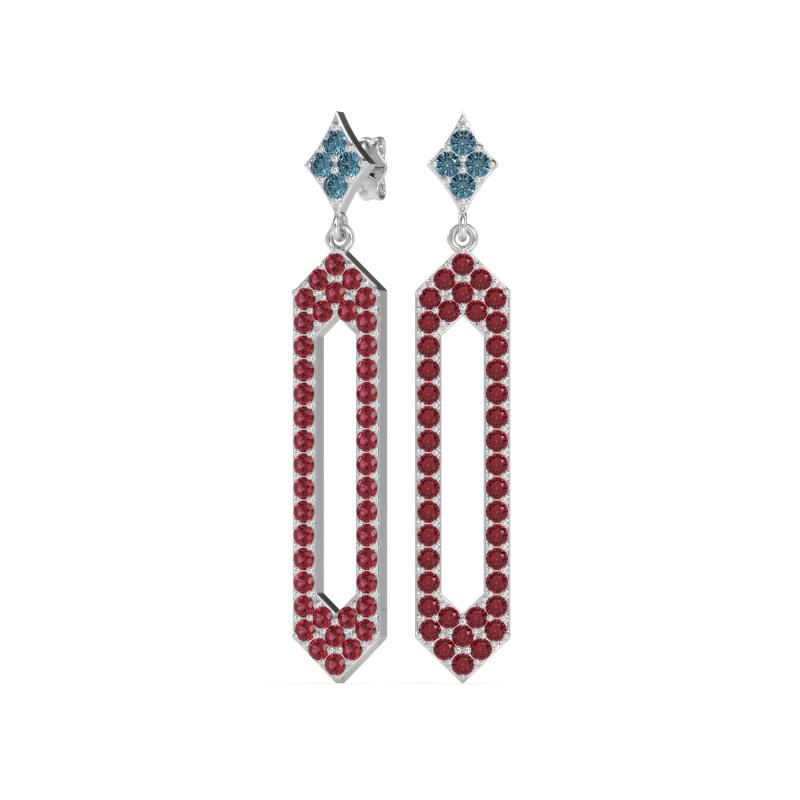 Paper Clip Dangling Drop Earrings