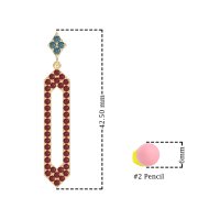 Paper Clip Dangling Drop Earrings