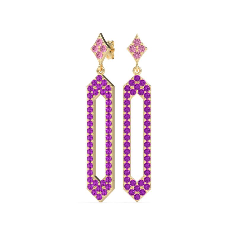 Paper Clip Dangling Drop Earrings