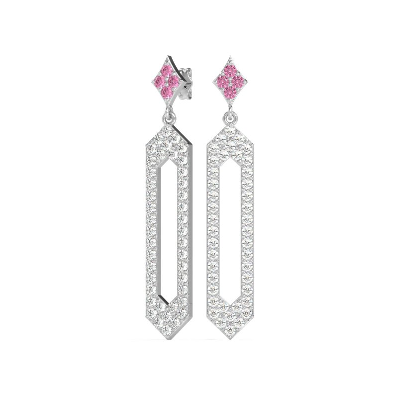 Paper Clip Dangling Drop Earrings