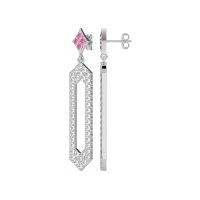 Paper Clip Dangling Drop Earrings