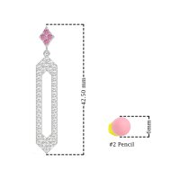 Paper Clip Dangling Drop Earrings