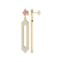 Paper Clip Dangling Drop Earrings