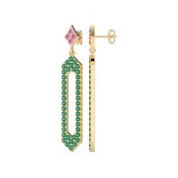Paper Clip Dangling Drop Earrings