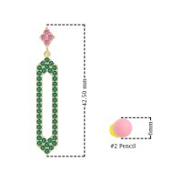 Paper Clip Dangling Drop Earrings