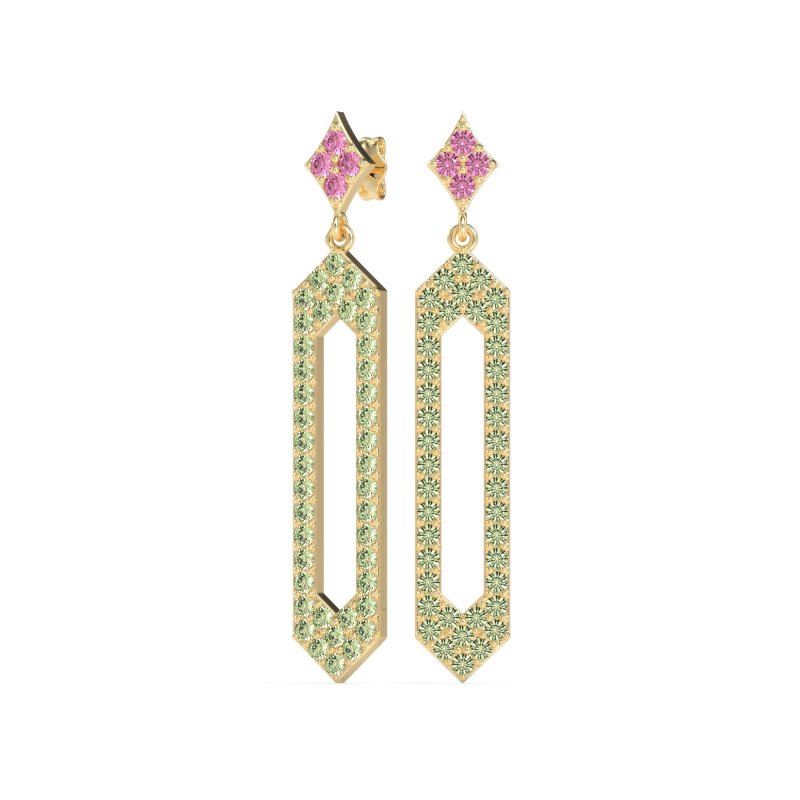 Paper Clip Dangling Drop Earrings