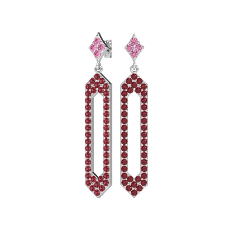 Paper Clip Dangling Drop Earrings