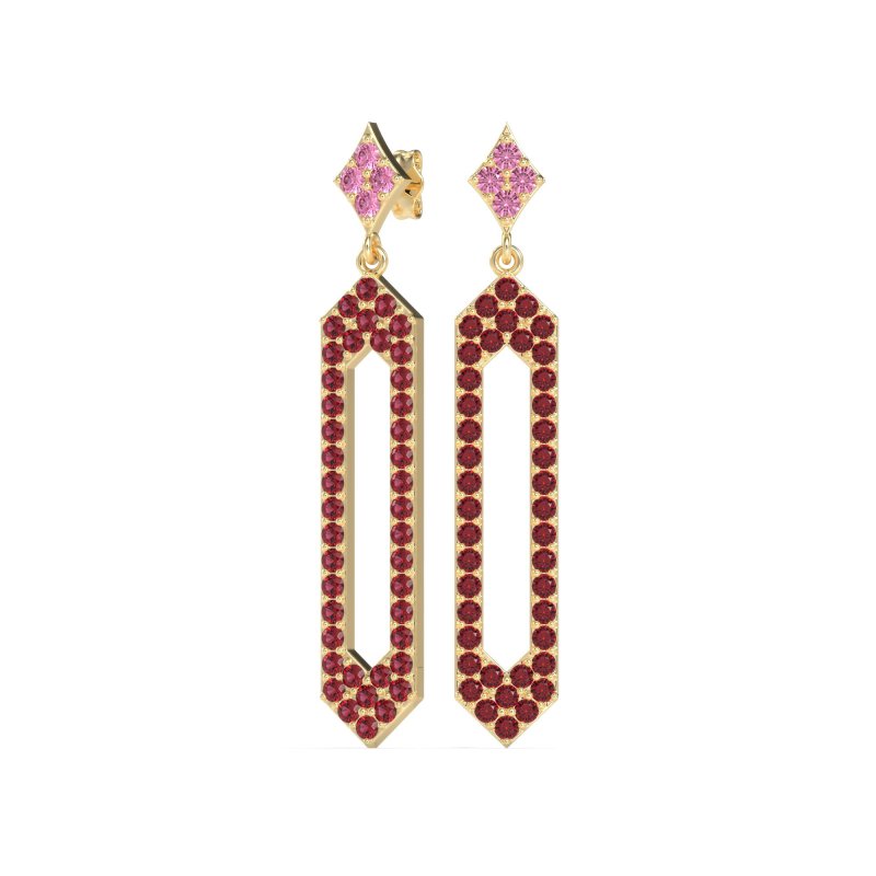 Paper Clip Dangling Drop Earrings