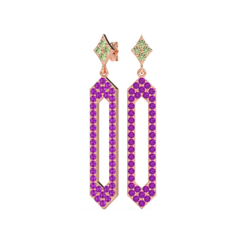 Paper Clip Dangling Drop Earrings