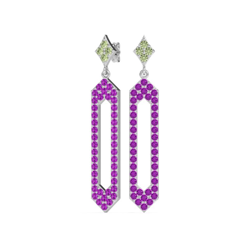 Paper Clip Dangling Drop Earrings