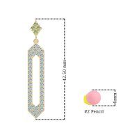 Paper Clip Dangling Drop Earrings