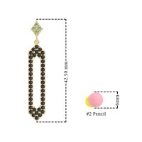 Paper Clip Dangling Drop Earrings