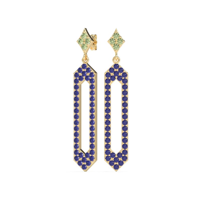 Paper Clip Dangling Drop Earrings