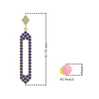 Paper Clip Dangling Drop Earrings