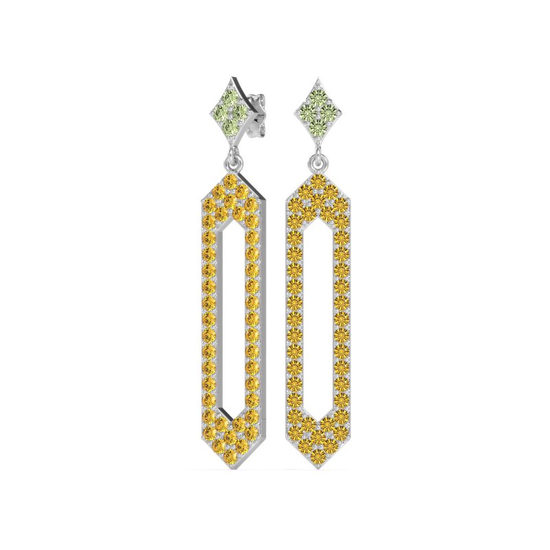 Paper Clip Dangling Drop Earrings