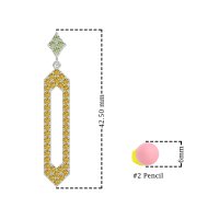 Paper Clip Dangling Drop Earrings
