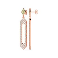 Paper Clip Dangling Drop Earrings