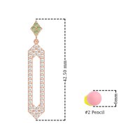 Paper Clip Dangling Drop Earrings