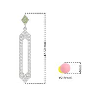 Paper Clip Dangling Drop Earrings