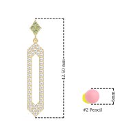 Paper Clip Dangling Drop Earrings