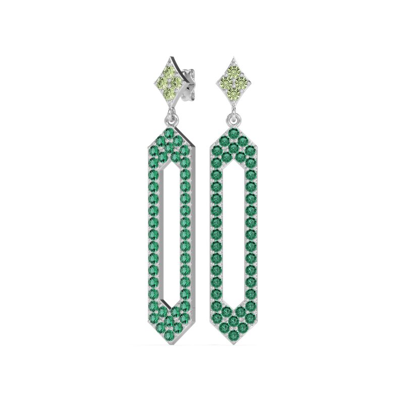 Paper Clip Dangling Drop Earrings
