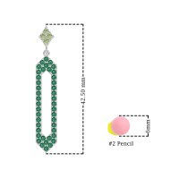 Paper Clip Dangling Drop Earrings