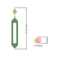 Paper Clip Dangling Drop Earrings