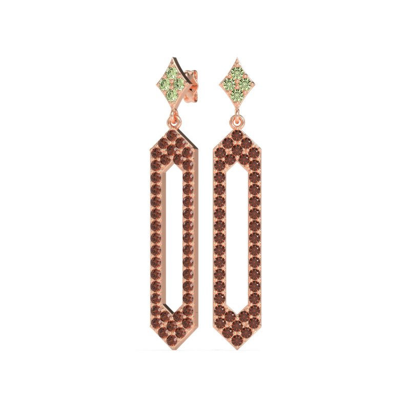 Paper Clip Dangling Drop Earrings