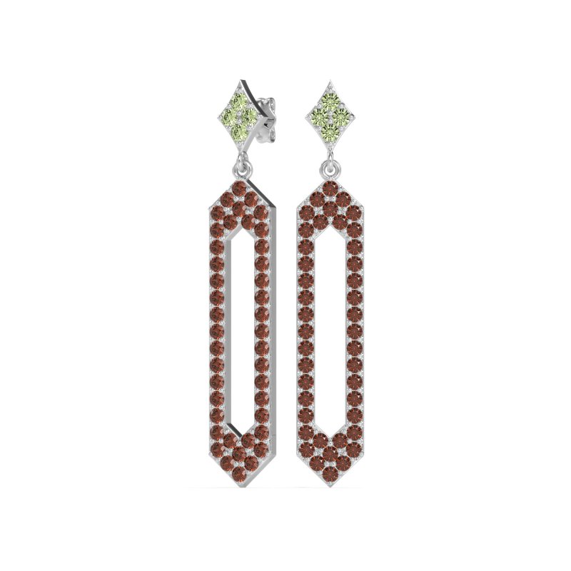 Paper Clip Dangling Drop Earrings