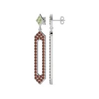 Paper Clip Dangling Drop Earrings